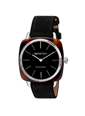BRISTON法国进口Clubmaster elegant 黑表带玳瑁黑盘优雅系列手表