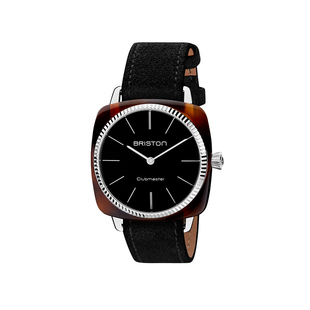 BRISTON法国进口Clubmaster elegant 黑表带玳瑁黑盘优雅系列手表