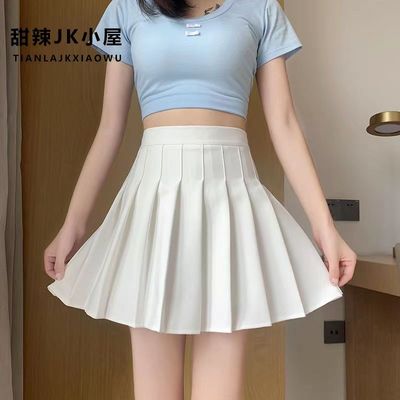 春秋款百褶裙女防走光安