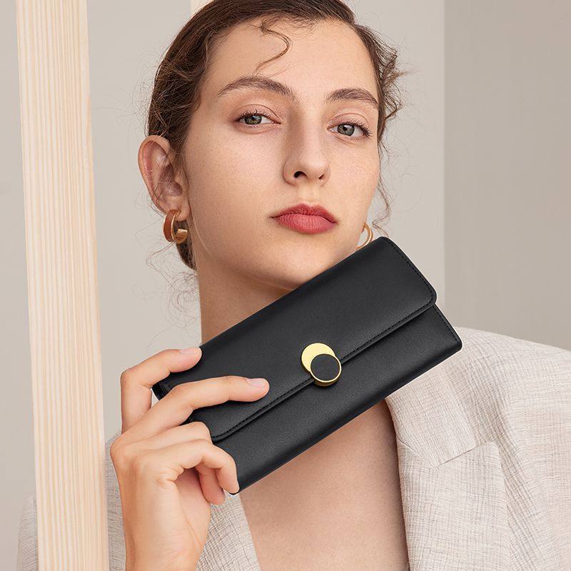 蔻一钱包女士牛皮长款钱夹多功能手拿包百搭大容量零钱包卡包,箱包皮具/热销女包/男包,钱包,淘宝优惠券,粉丝福利购,淘宝优惠卷