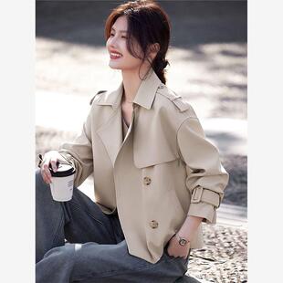 高档西装外套女小个子2025春秋新款休闲上衣气质薄风衣