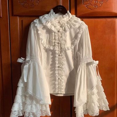 Lolita甜美姬袖可爱衬衫d