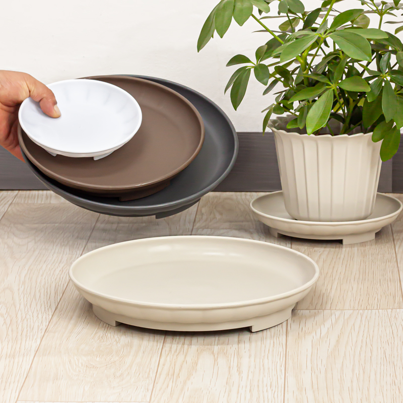 带爪花盆托盘底座树脂接水盘结实