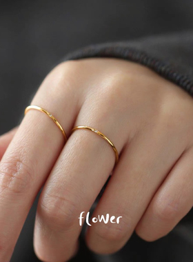 奥莱撤柜一粒钻锆石戒指女设计小众高级感冷淡风食指法式戒尾戒潮