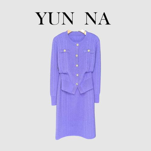YN【501-599编码】秋冬季显瘦气质优雅女装套装