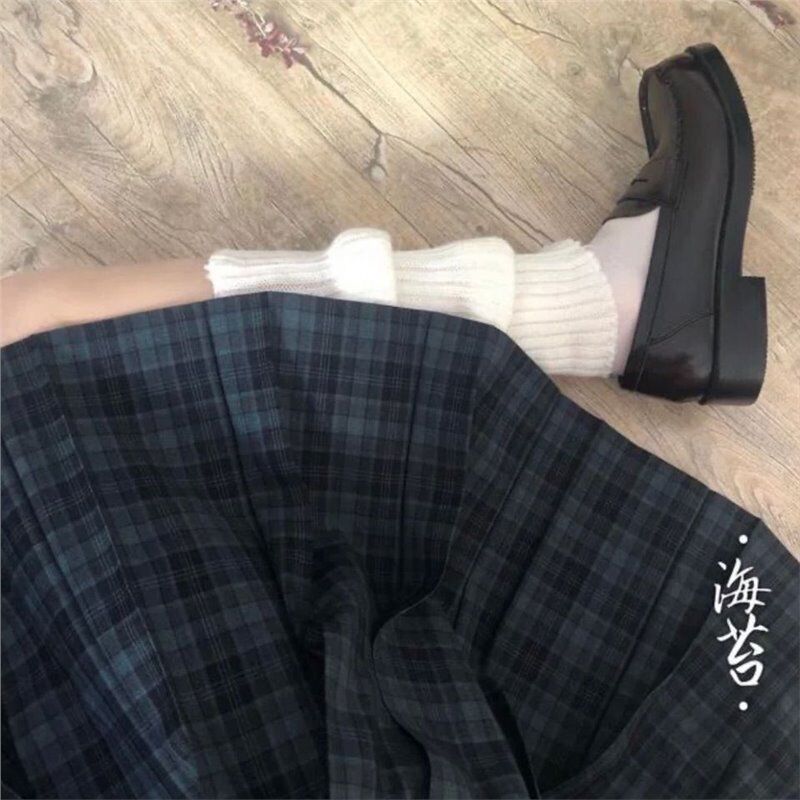【海苔】日系jk格裙套装软妹学院夏季显瘦百褶裙现货高腰半身短裙