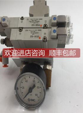 询价SMC电磁阀SY5140-6LOZ/SY5340-6LOZ+压力表0-100psi/0.1-0.6M
