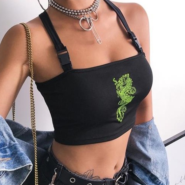 现货2021 Fashio Crop  Wo Sey Hot Sumr Bule Vest b