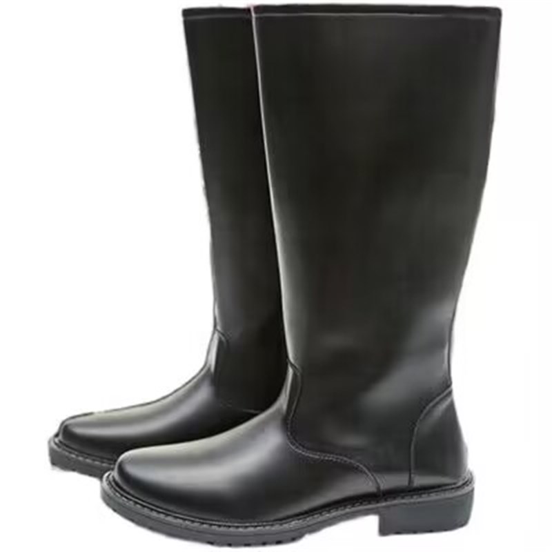 阅兵靴高筒马靴男演出靴子升旗手仪仗队长筒皮靴影视道具蒙古靴