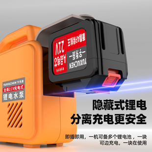 抽水泵家用浇地自动农村淋菜地户外 浇菜神器浇水机农用灌溉充电式