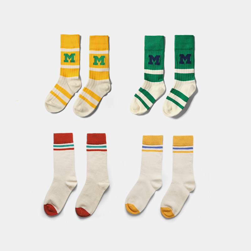 mipo children Socks Boy Original Children's clothing 2019 Autumn and winter new pattern Stockings Female baby motion stripe Medium hosein the Children/Baby/Family fitted , Children's socks( 0-16 Years)  category - from Buy2taobao.com to provide professional Taobao agent buy service