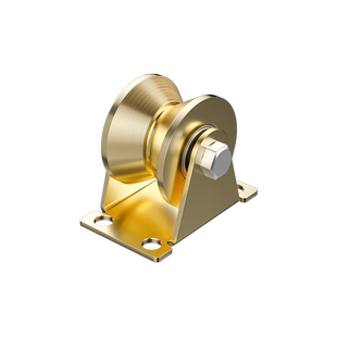 滑轮轨道轴承v型u凹槽轮推拉大门地小轮子重型角铁导向定滑轮吊轮