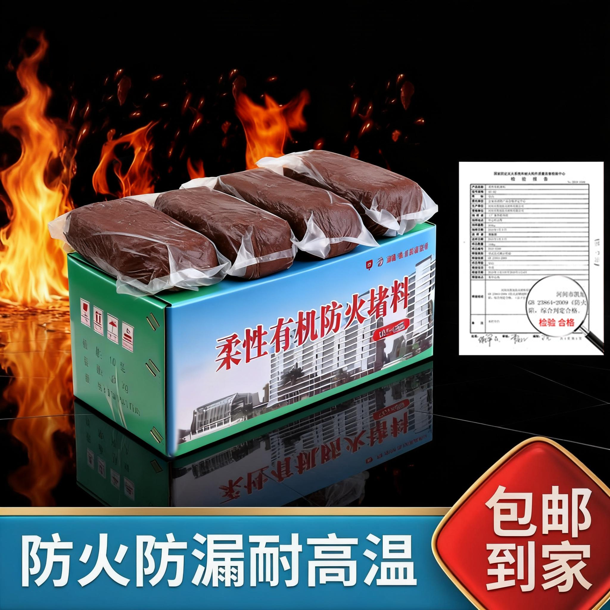 防火泥空调孔密封胶泥堵漏老鼠洞封堵电力防火堵洞补墙洞口填充泥