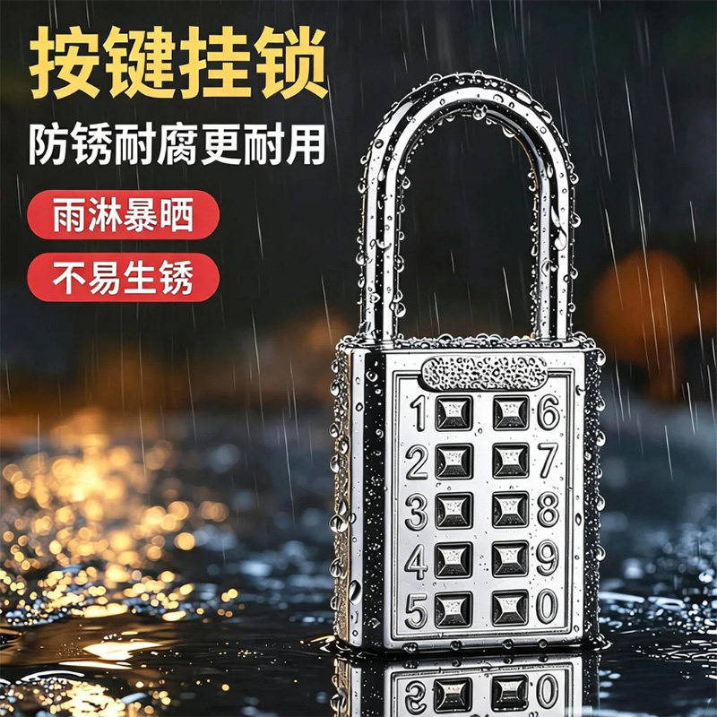 合金密码挂锁小型家用防盗图片