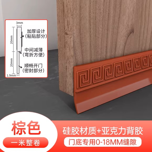 门底密封条门缝挡风门窗房门降噪