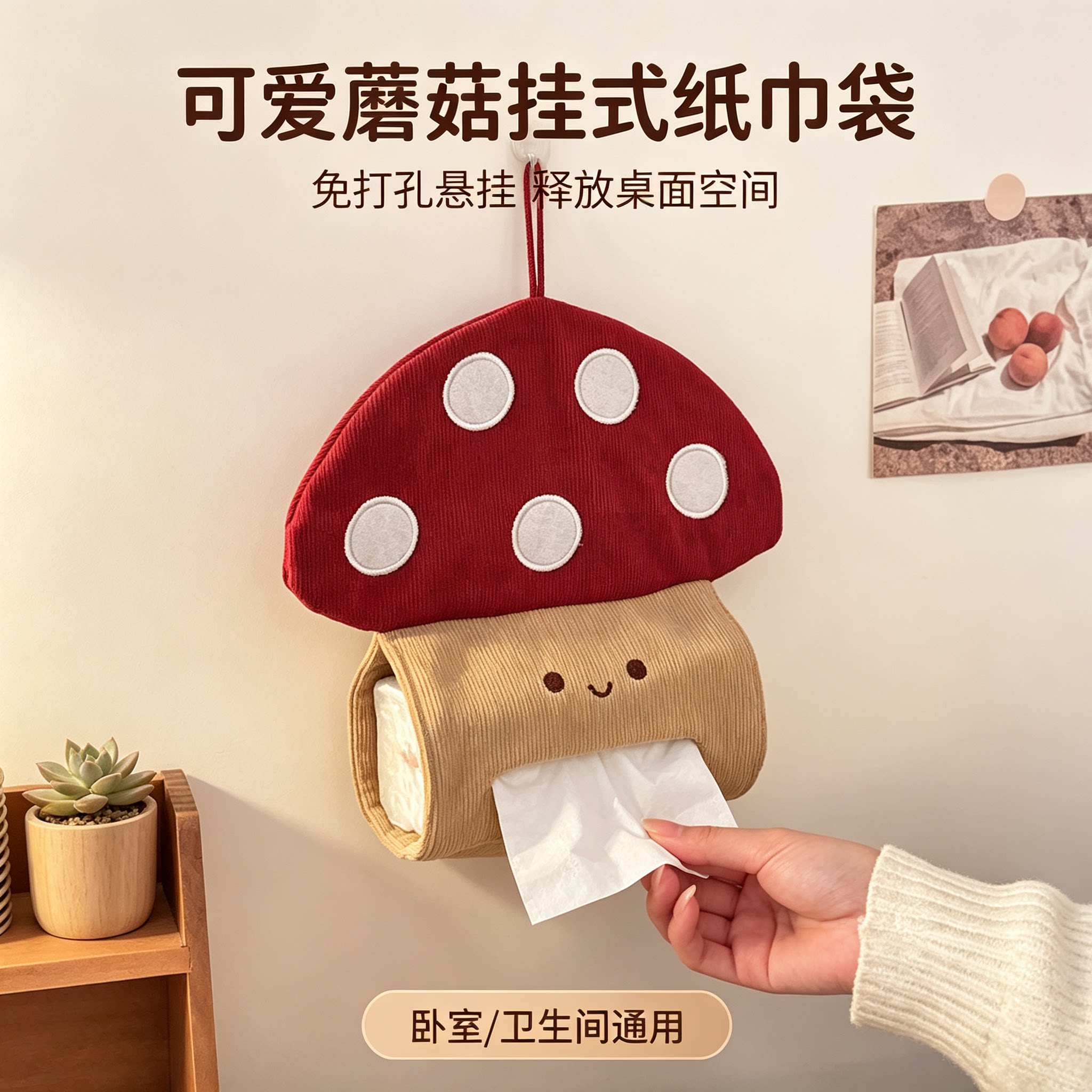 【限时特价】悬挂纸巾盒收纳袋图片