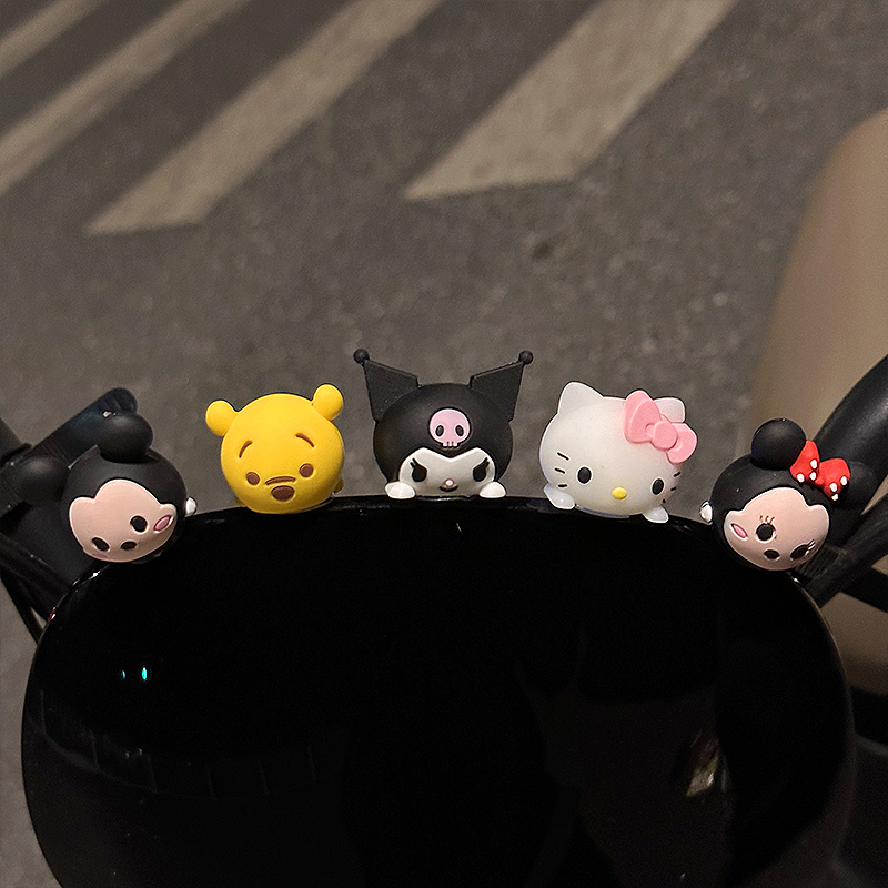 HelloKitty库洛米电动车装饰品小配件可爱车载摆件电瓶摩托车公仔