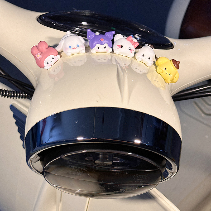 三丽鸥电动车装饰小配件装饰摆件仪表盘电瓶车摆件摩托车饰品可爱