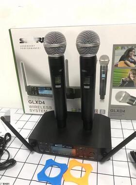 跨境无线麦克风GLXD4一拖二BETA58A话筒调频U段舞台家用外贸高配