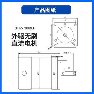 7BL微型马机达2V245V高转WBN速低噪音推力强械设备1外驱无刷直流