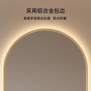 法式 浴室镜复古美式 能浴室镜子卫生间洗台中36智古面室镜挂浴墙式