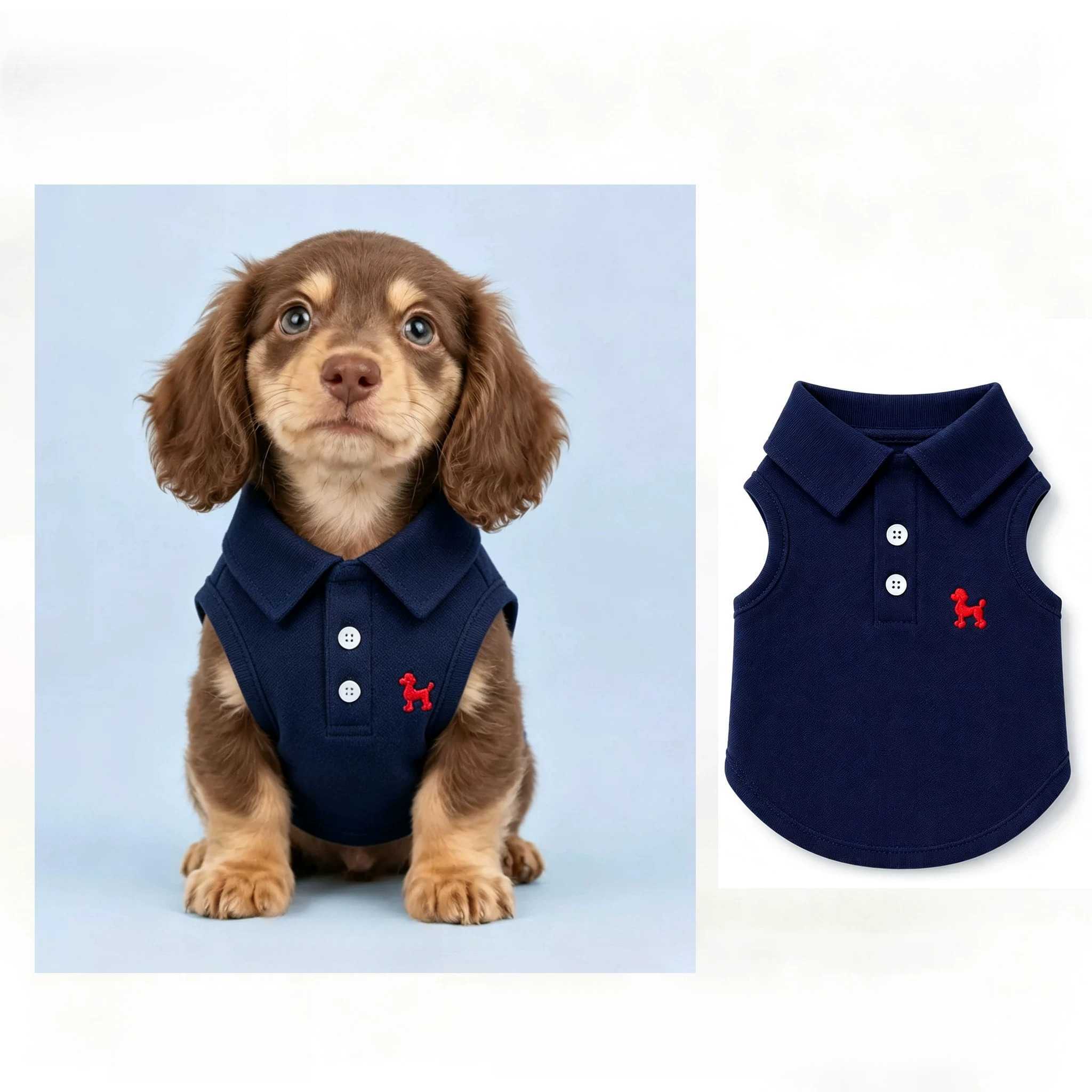 韩版ins狗狗衣服春秋新款腊肠比熊小型犬经典翻领休闲潮流polo衫