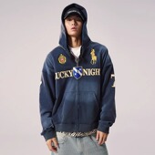 R夫劳伦 外套美式 秋季 刺绣帽衫 潮牌水洗连帽卫衣男 新款 Remedy