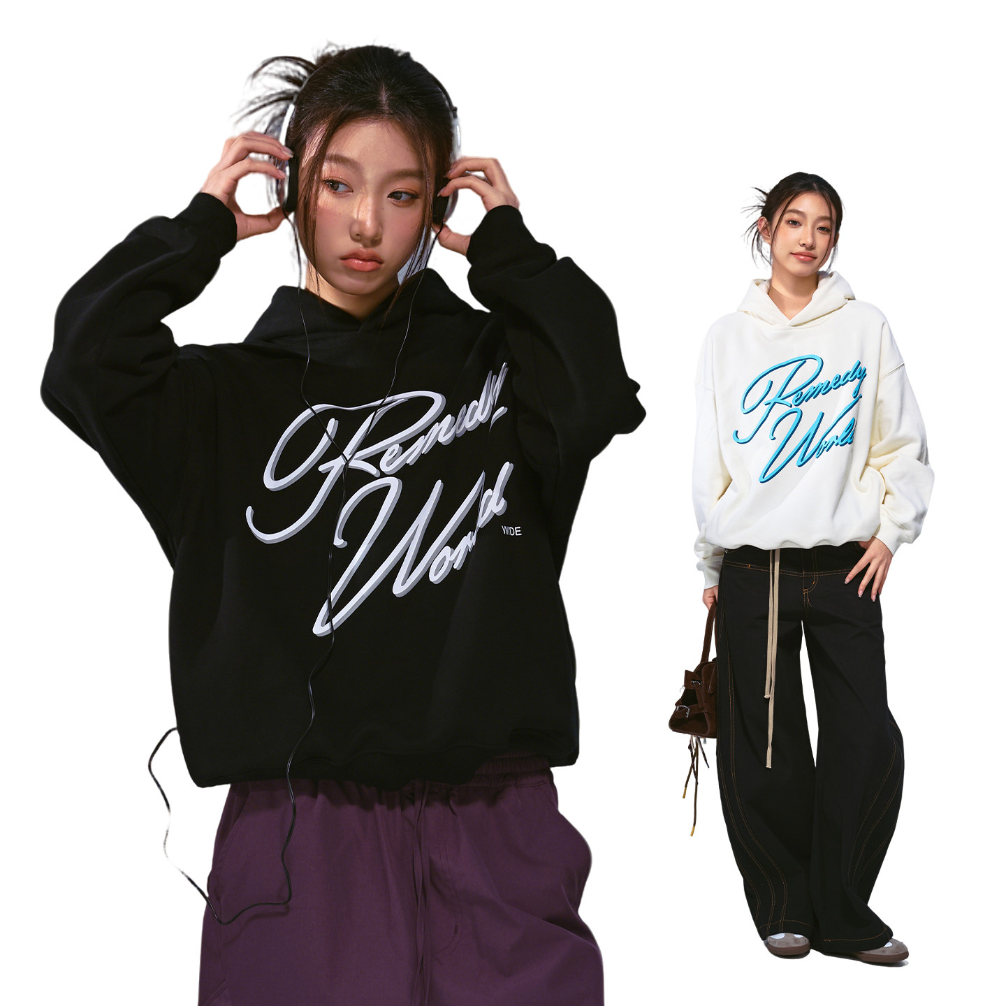 Remedy美式复古字母手写体印花连帽卫衣男女秋季潮牌情侣帽衫外套,男装,卫衣,淘宝优惠券,粉丝福利购,淘宝优惠卷