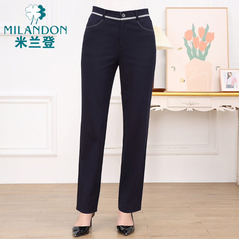 米兰登妈妈时尚休闲裤子中年