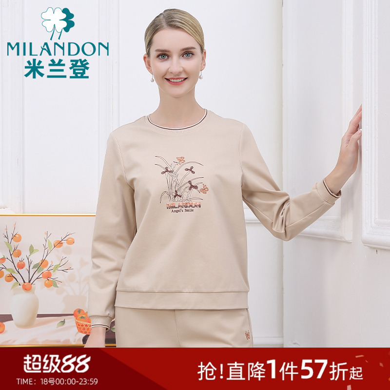 米兰登长袖妈妈装时尚卫衣
