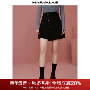 休闲裤 2025春夏新款 曼德诗设计感裙裤 高级感气质短裤 商场同款