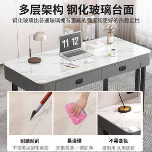 家用电竞电脑桌出租屋带抽屉书桌学生学习桌办公桌 简约卧室台式
