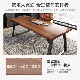 家用办公桌简约双人卧室桌子工作台学生书桌学习写字桌 电脑桌台式