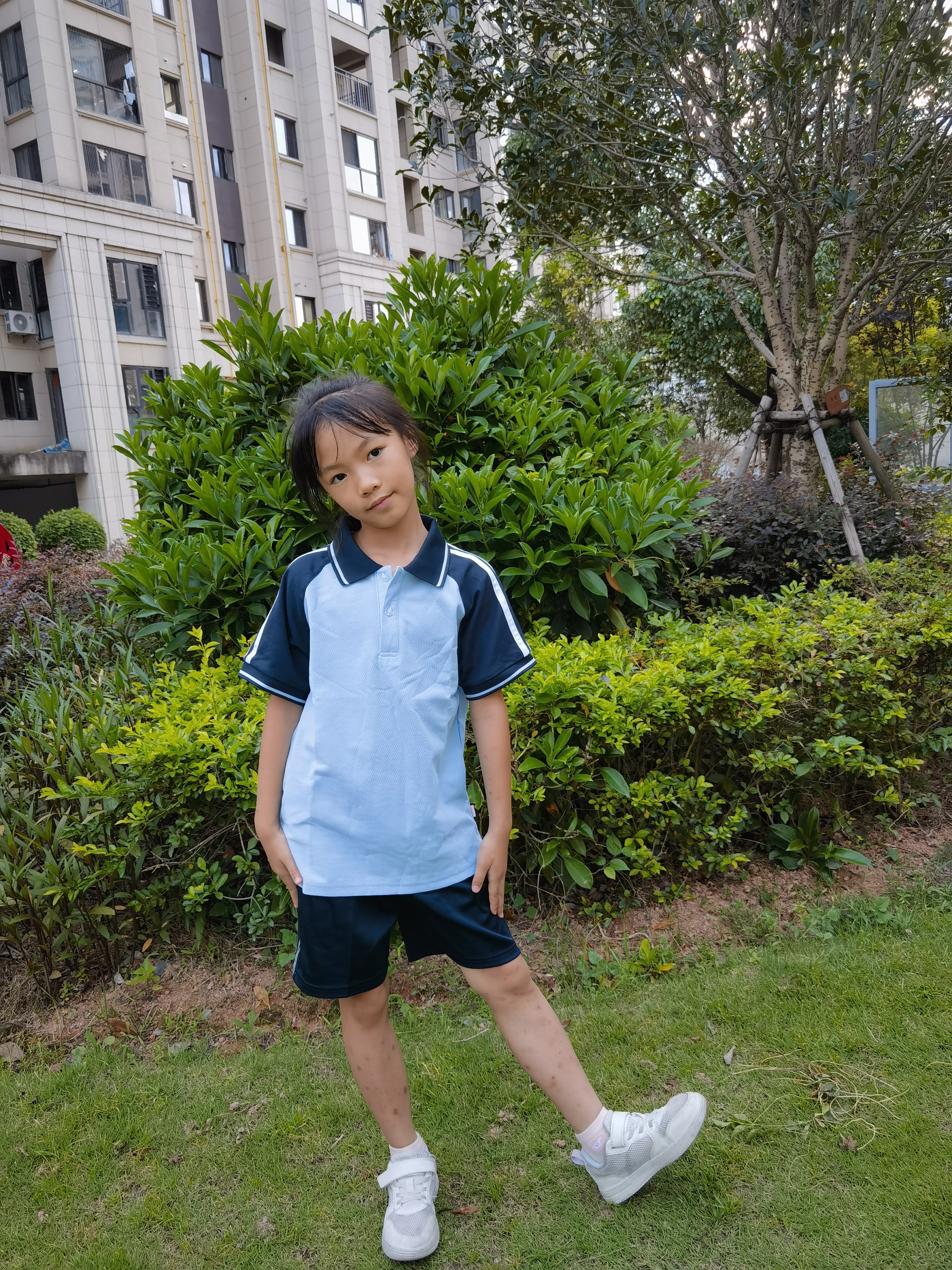 新款南平市建欧中小学校服学生装夏装秋装校园学院风T恤福建校服