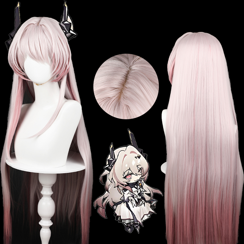 特蕾西娅cos假发 明日方舟  小特 魔王 渐变角色款 cosplay假发