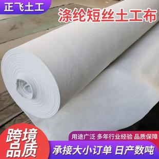 国PTD短园丝涤纶土工g布200铁路公路标养护隔离林绿化涤纶短丝土