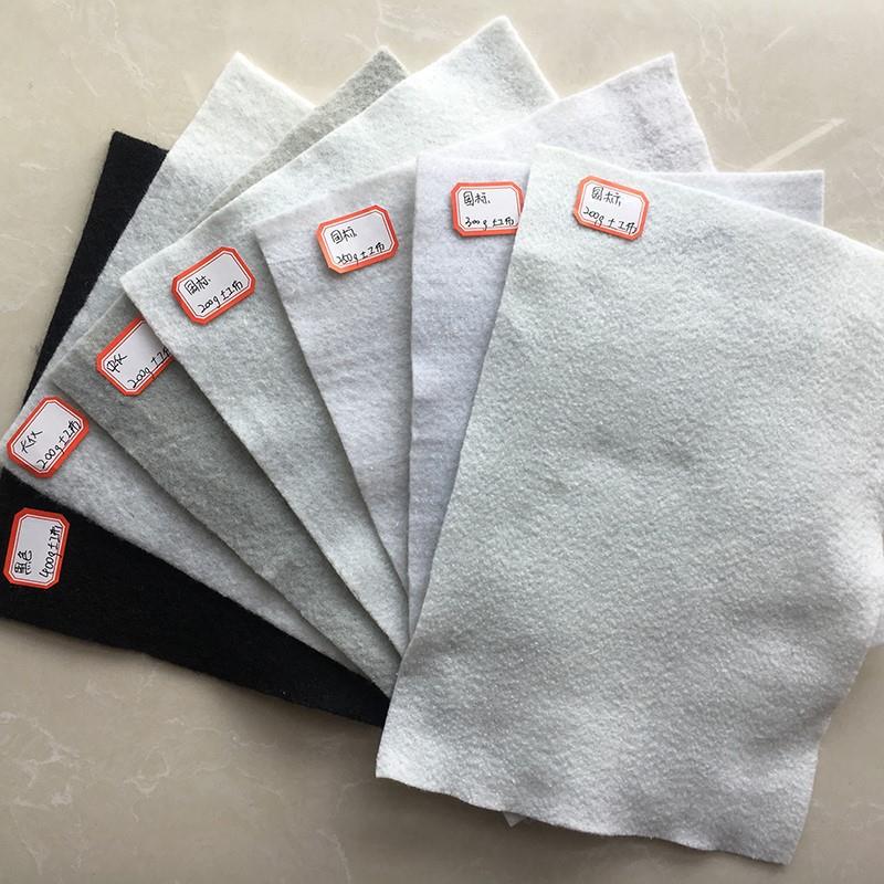 短丝渗土OBU水土工 防水防渗短丝聚无酯白色布纺工布