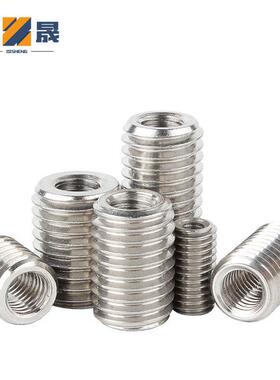 304不锈钢内外牙螺母纹直空通预埋螺母无介中家具螺丝螺M2M40046M