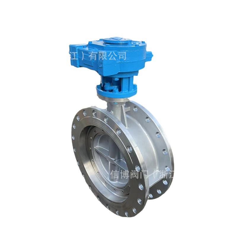 D343W/H-10C/16P铸钢不锈钢三偏心多层次硬密封法兰蜗轮蝶阀