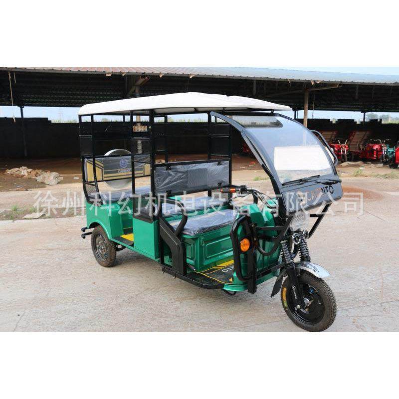 电动老年代步三轮车带棚封闭半封闭成人车载客差速电机代步车