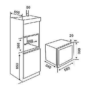 西太出口外销嵌入式27升不锈钢微波炉