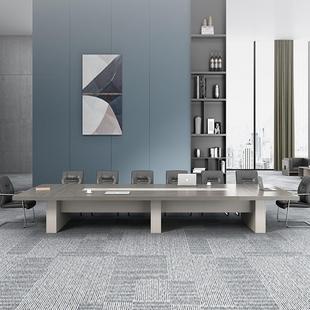 会议桌子简约现代会议桌长桌椅组合会议室大型洽谈接待会议桌长桌