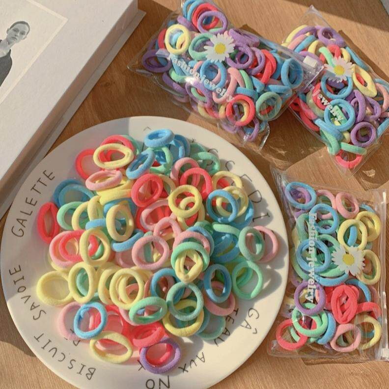 加厚迷你一次性橡皮筋毛巾小皮套不伤发儿童宝宝发圈不缠头发头绳