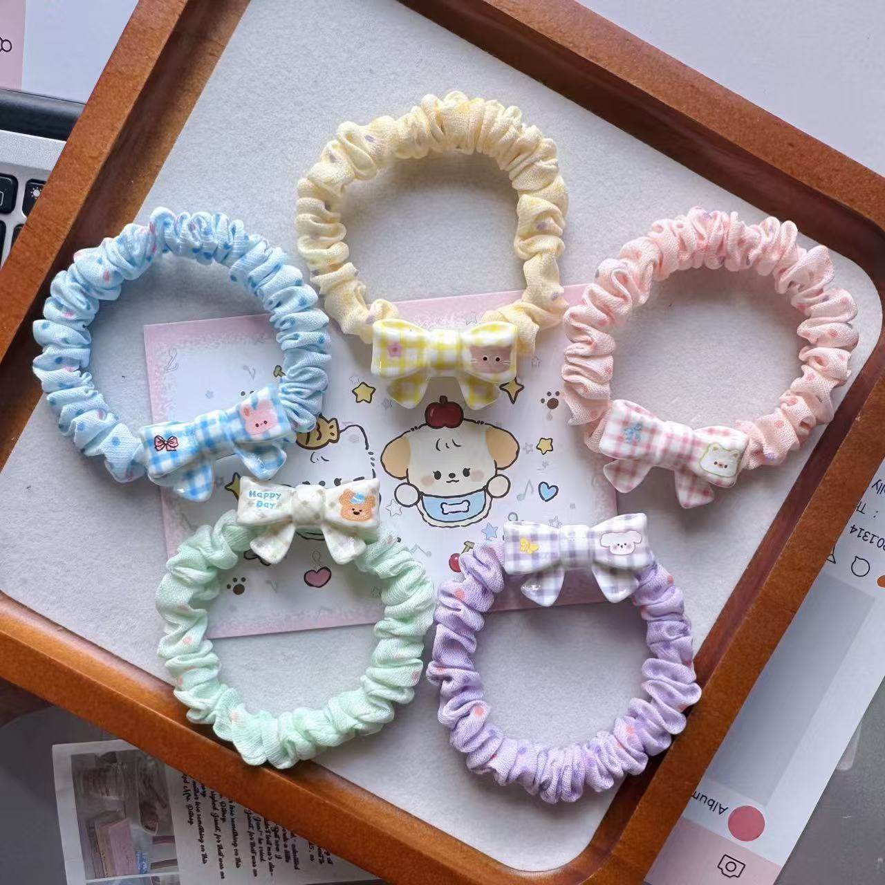 甜美格子蝴蝶结发绳小众发绳粉色韩系发圈气质格纹ins风甜妹,饰品/流行首饰/时尚饰品新,发饰,淘宝优惠券,粉丝福利购,淘宝优惠卷