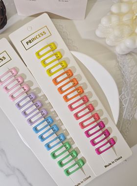 3cm小方形bb发夹婴儿儿童女宝宝可爱迷你刘海侧边夹发卡夹子头饰