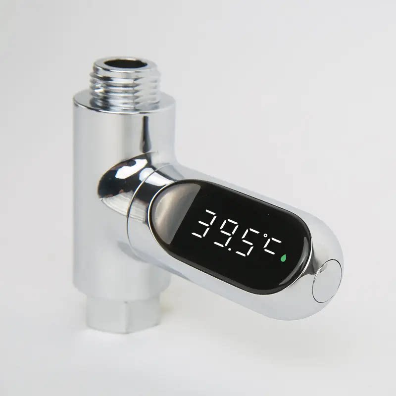 儿童淋浴控温花洒二代新款带LED温度计可视水温洗澡花洒创意款
