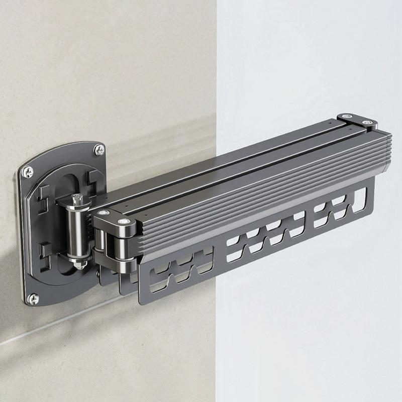 折叠晾衣架免打孔壁挂式家用多功能室内晾晒架阳台可伸缩隐形衣架