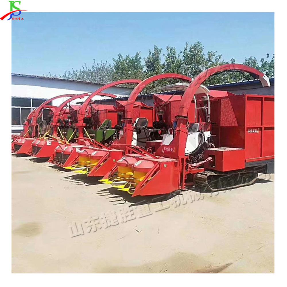 CVR履带式米秸秆青玉储收机 圆盘式青贮割机 甜获菜茎叶饲料收机