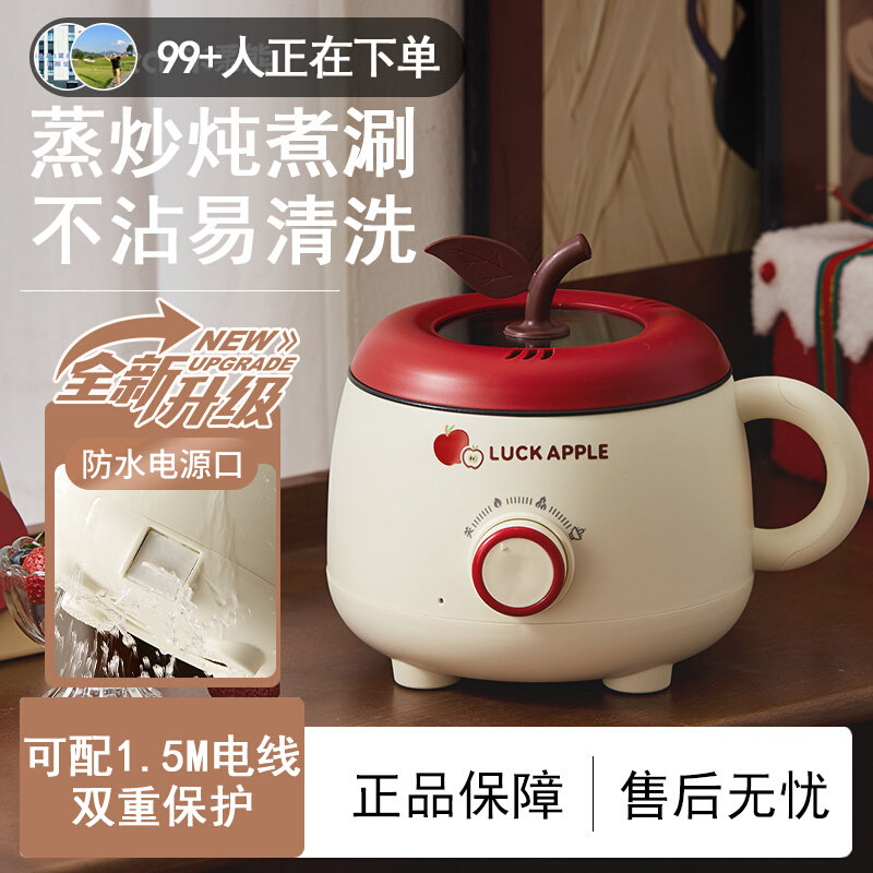 电煮锅电热火锅宿舍单人多功能学生一人食家用小型蒸笼泡面一体锅
