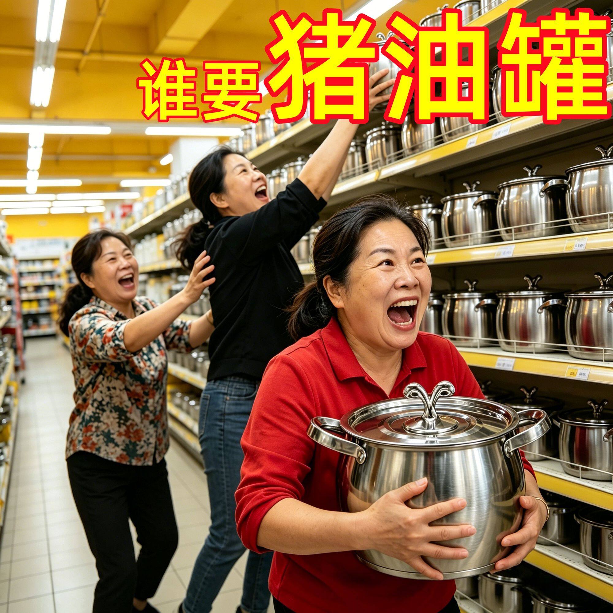 家用猪油罐耐高温带滤网双耳带盖加厚家用不锈钢罐大容量猪油桶